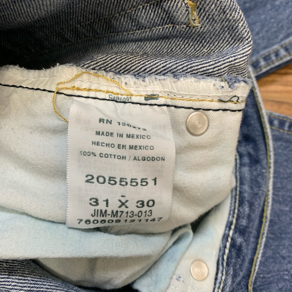 Lee Relaxed Fit leg blue jeans, W31, L30 - Picture 3 of 5
